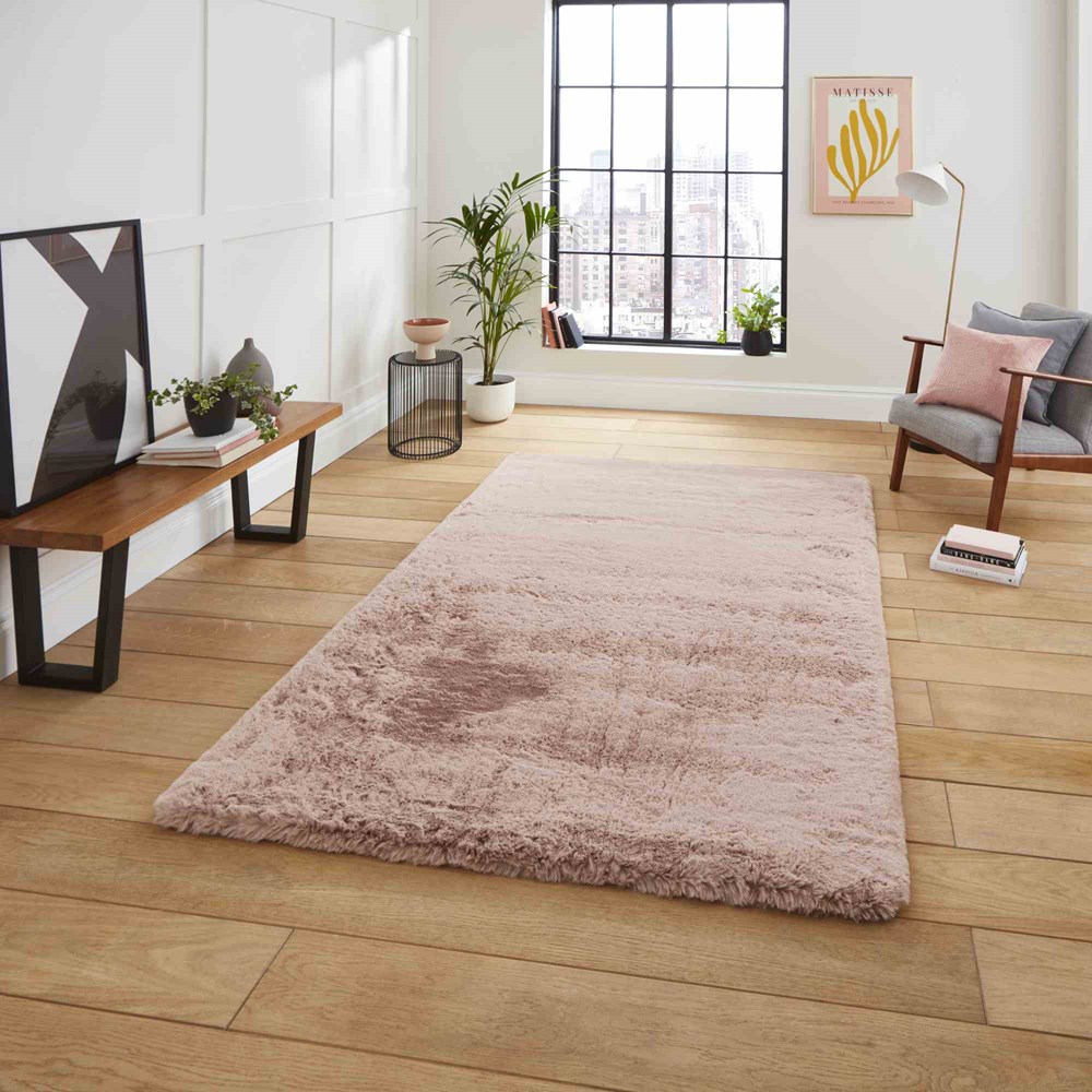 Super Teddy Modern Shaggy Rose Rug